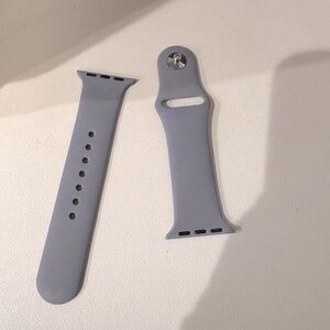 Gray Silicone Watch Band